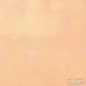 SICIS leather texture sample, pale peach color, granular matte finish, with “hamptons snow” collection details displayed.